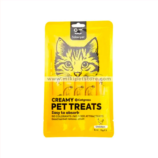 Haisenpet Creamy Cat Treat Chicken 75gm 
(5×15gm)