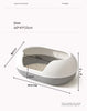 Extra Large Semi-Enclosed Cat Litter Box, Odor Control & Splash-Proof Capsule Cat Toilet, Kitten & Adult Cats