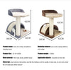 Small Cat Tree and Scratcher with Sisal Post and Jumping Platform