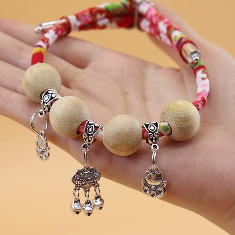 Chinese Longevity Lock Bell Collar for Cats