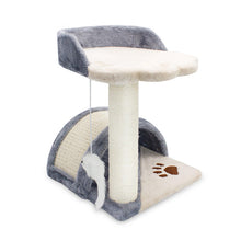 Small Cat Tree and Scratcher with Sisal Post and Jumping Platform