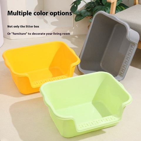 Plastic Big Large Cat Toilet Litter Box