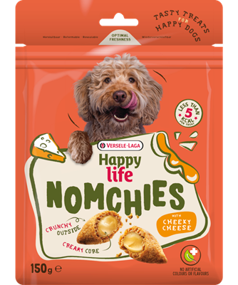 Versele-Laga Happy Life Nomchies Cheeky Cheese Dog Treat 150gm