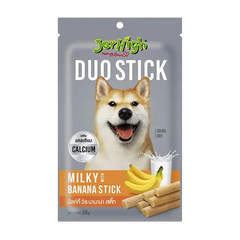 Jerhigh Duo Stick Milky Banana Dog Treat 50gm