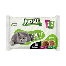 Jungle Adult Cat Wet Food Double Flavor Lamb and Chicken 4x100g