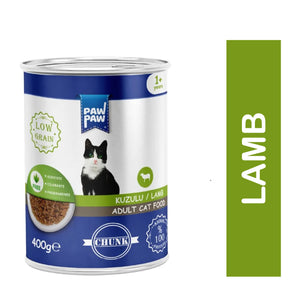 Paw Paw Adult Lamb Cat Food 400g Can – Nutritious Wet Food