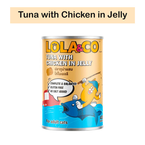 Lola & Co Can Tuna with Chicken in Jelly – 400gm