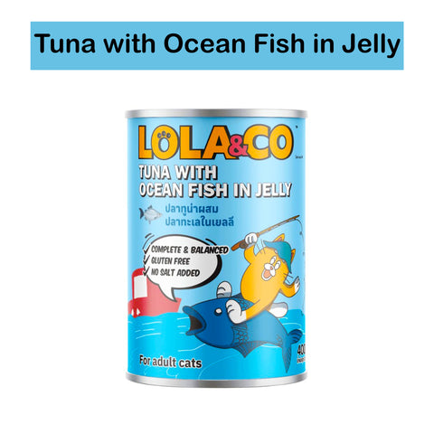 Lola & Co Can Tuna with Ocean Fish in Jelly – 400gm