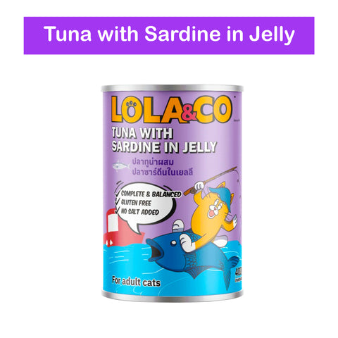 Lola & Co Can Tuna with Sardine in Jelly – 400gm
