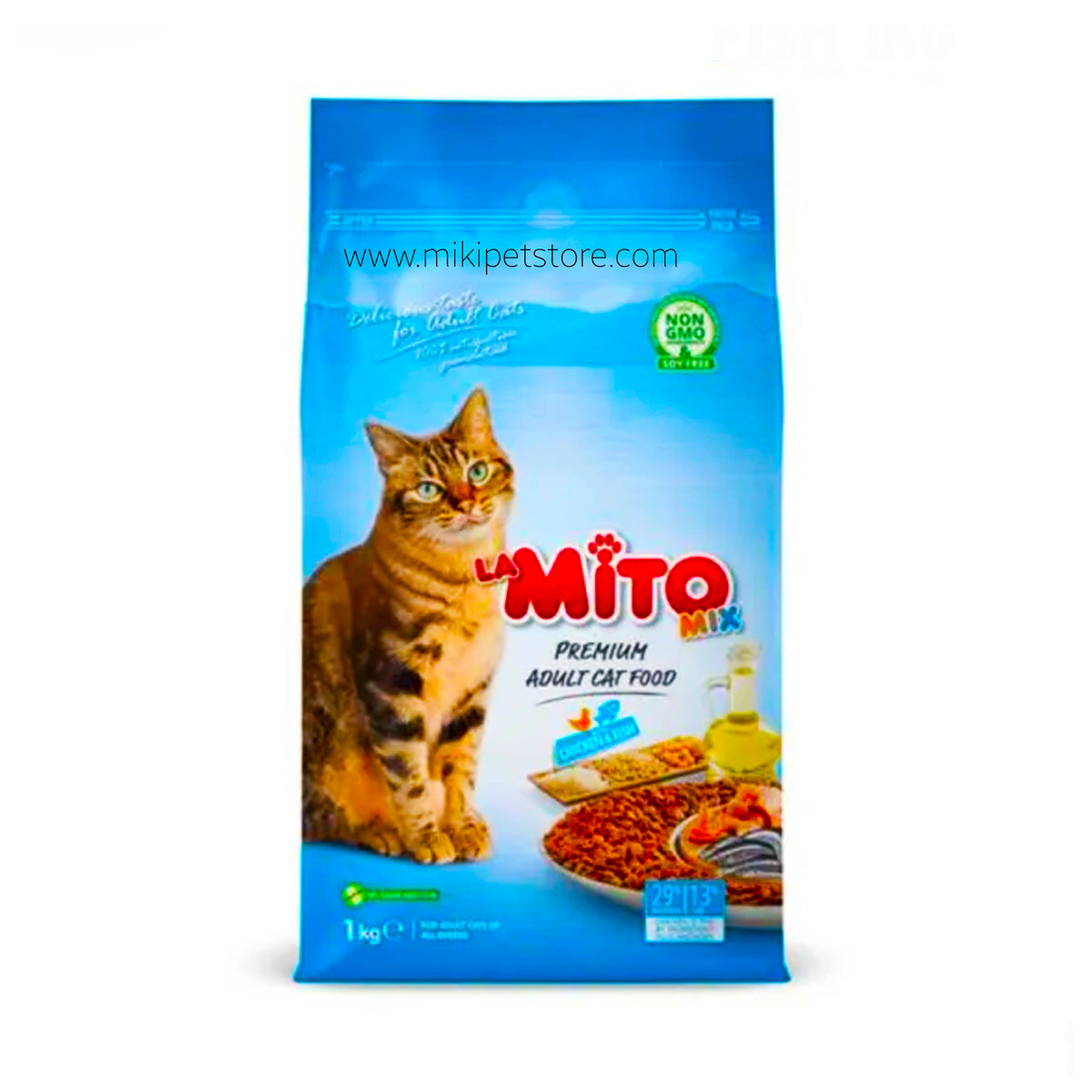 Mito Mix Adult Cat Food with Chicken & Fish 1.kg, 15kg