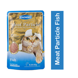 Faenbei Meat Particle Fish Wet Cat Food Pouch 85g