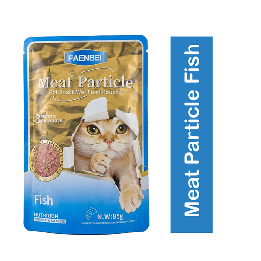 Faenbei Meat Particle Fish Wet Cat Food Pouch 85g