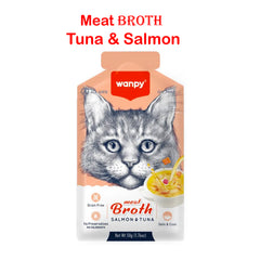 Wanpy Meat Broth Salmon & Tuna for Cats 50g