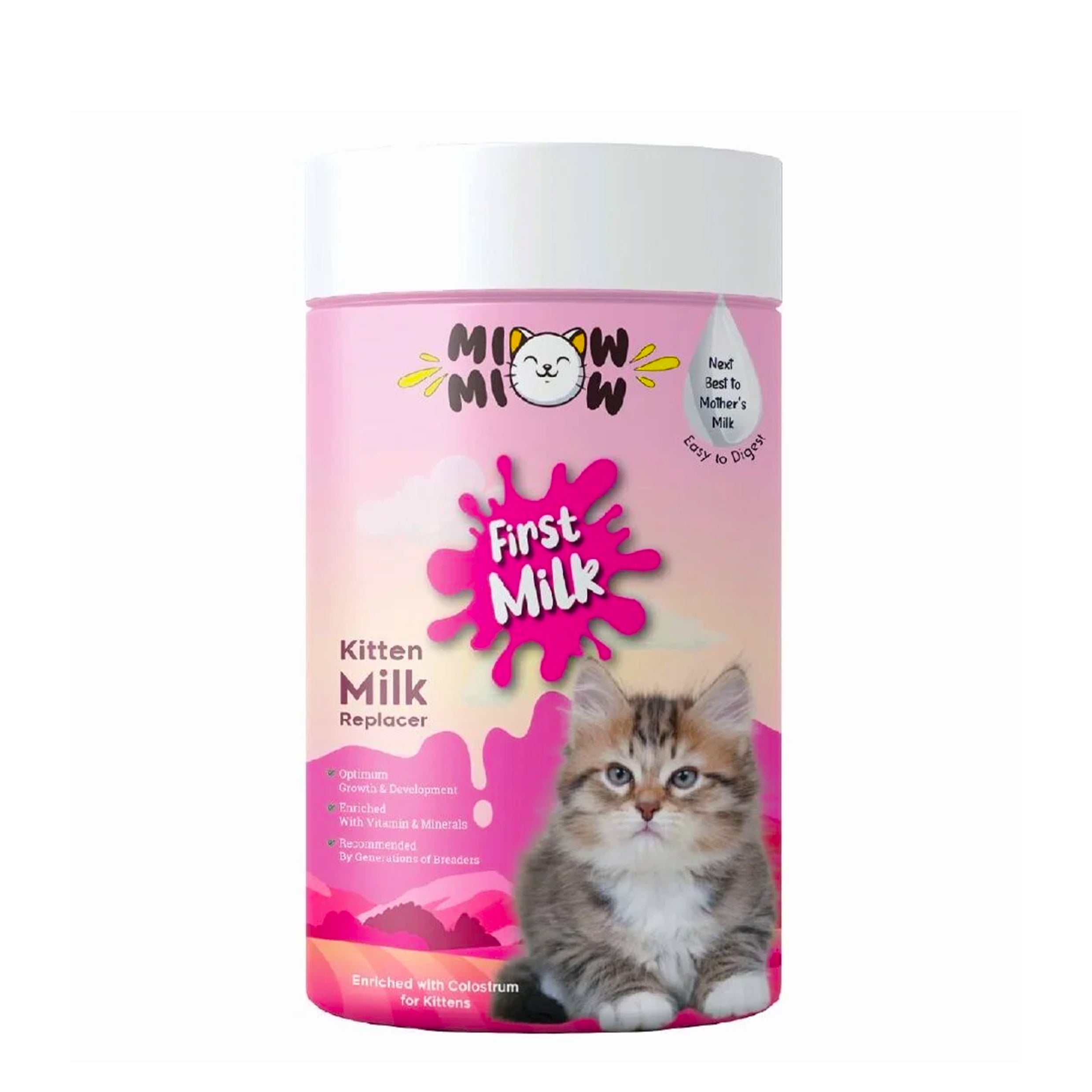 Miow Miow First Milk Kitten Milk Replacer for Kittens 250gm