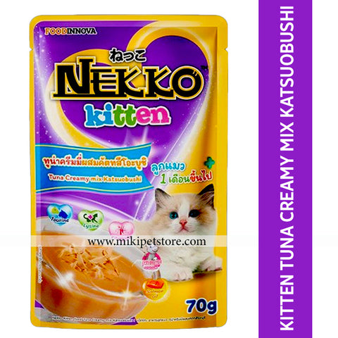 Nekko Kitten 70g Tuna Creamy Mix Katsuobushi