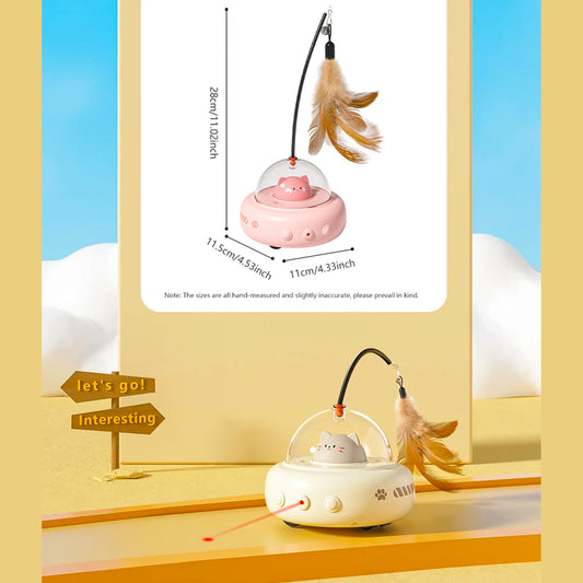 Smart Electric UFO Cat Toy: Interactive Teaser