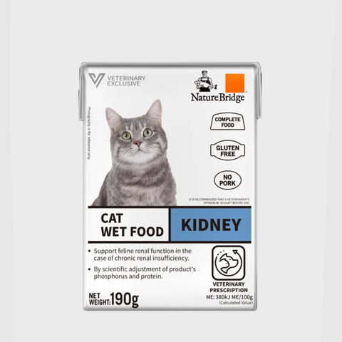 Nature Bridge Vet Kidney Care Wet Cat Food – 190gm