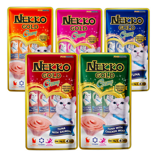 Nekko Gold Creamy Treats for Cat 14gx4pcs
