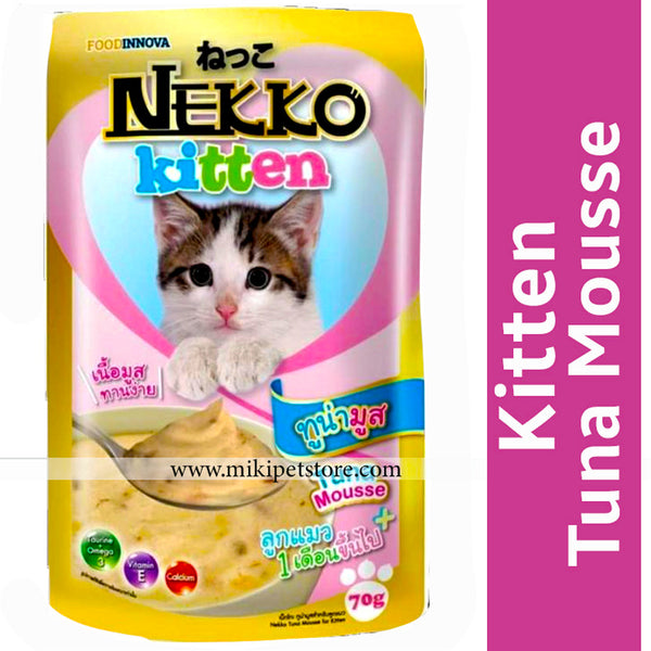 Nekko Kitten Cat Pouch Tuna Mousse Flavour 70gm