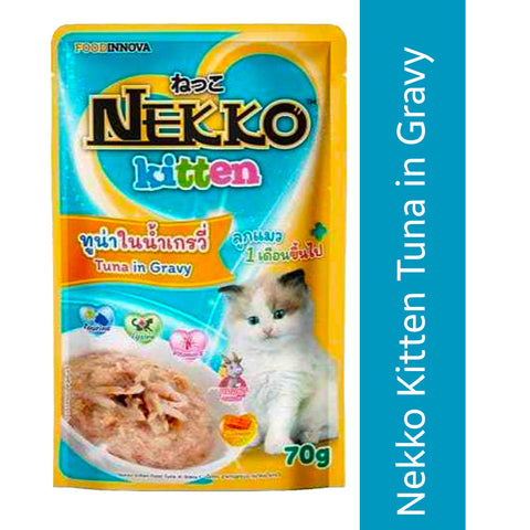 Nekko Kitten Tuna in Gravy (70g)