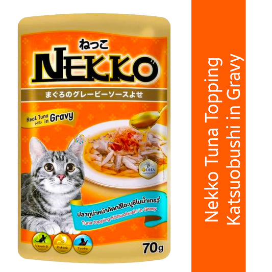 Nekko Tuna Topping Katsuobushi in Gravy 70gm