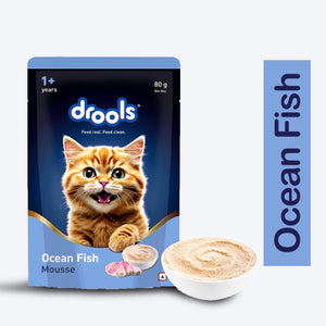 Drools Adult Cat Pouch Ocean Fish Mousse Flavor 80g