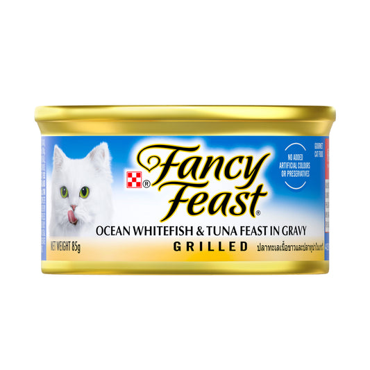 Fancy Feast can Lovers Ocean  Whitefish & Tuna Feast in gravy 85gm