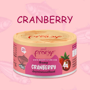 Pramy Tuna Topping Cranberry for Urinary Cat Can 80g