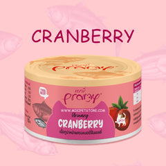 Pramy Tuna Topping Cranberry for Urinary Cat Can 80g