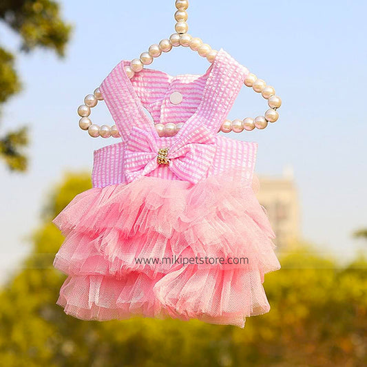 All-Season Cat & Puppy Party Dress - Stylish Outfit for Every Occasion