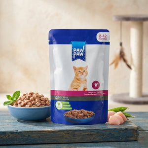 Paw Paw Pouch Kitten Chicken 85g