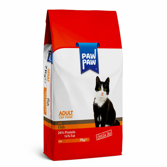 Paw Paw Adult Dry Cat Food with Fish