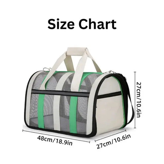 Soft Mesh Cat Carrier Handbag: Portable Travel Bag