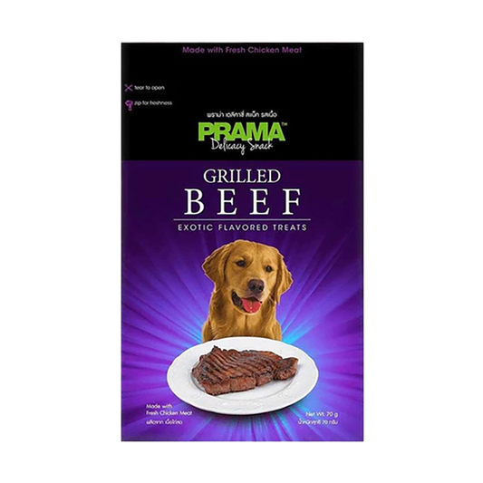 Prama Delicacy Snack Dog Treats Grilled Beef 70gm
