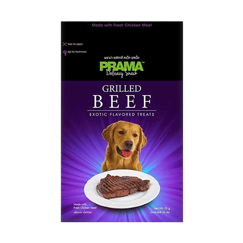 Prama Delicacy Snack Dog Treats Grilled Beef 70gm