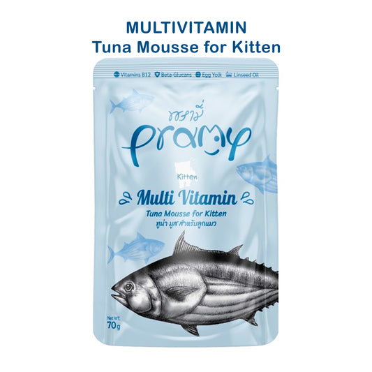 Pramy MULTIVITAMIN Pouch Tuna Mousse for Kitten 70gm