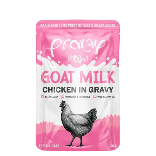 Pramy Natural Goat Milk Chicken in Gravy 60g