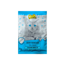 Quik Odor Remover Cat Litter Deodorizer Ocean Breeze 25g – Long Lasting Odor Control for Cats