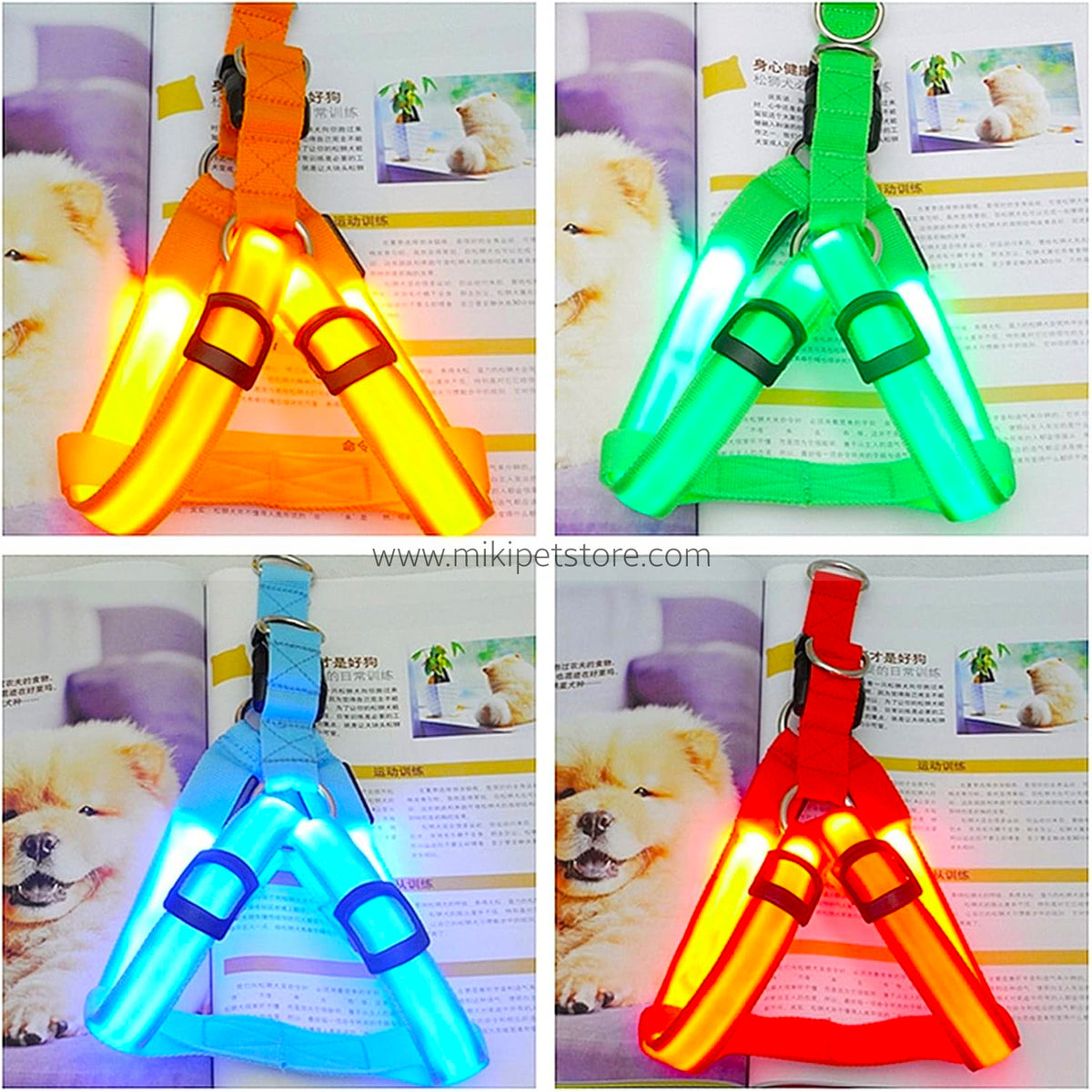 LED Flashing Dog Body Vest
