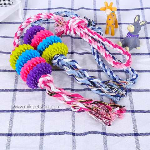 Durable Rubber Chew Dog Toy for Teeth Cleaning & Biting
