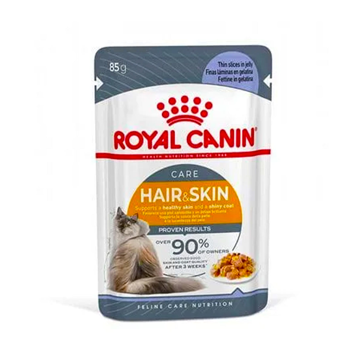 Royal Canin Hair & Skin Care Adult Wet Food Pouch in Gravy (85gm)