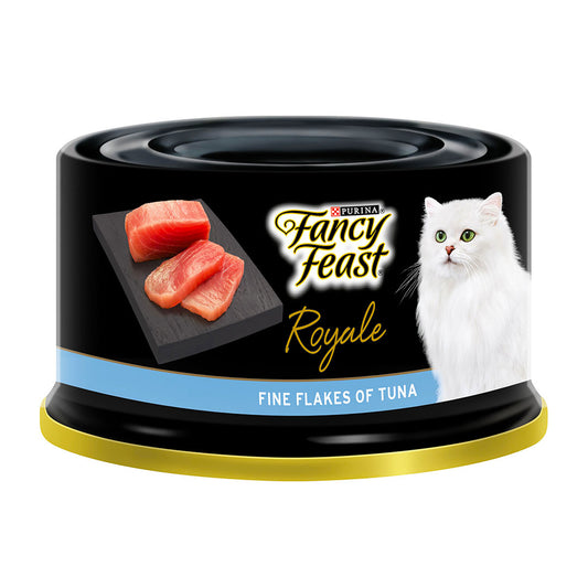 Fancy Feast Wet Cat Food in can Royale Fine flankes of Tuna 85gm