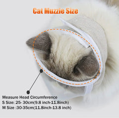 Cat Grooming Muzzle Breathable Clear PVC Mask