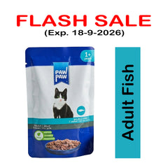 Paw Paw Pouch Adult Fish 85gm EXP 18-09-2026