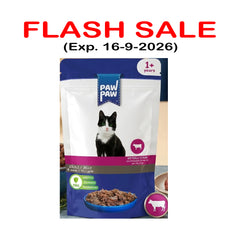 Paw Paw Adult Pouch Beef 85gm EXP 16-9-2026