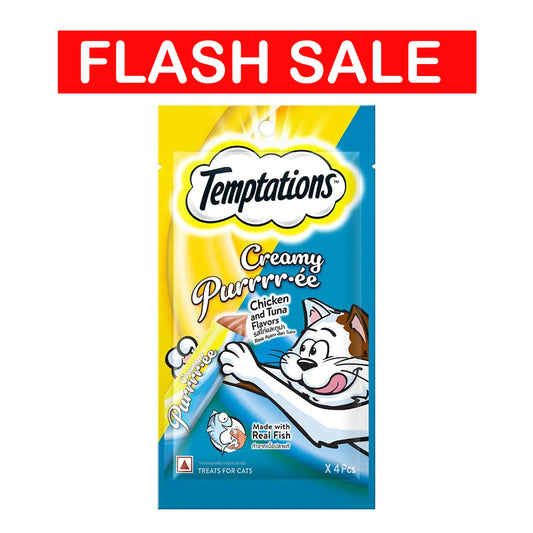 Temptations Creamy Cat Treats with Chicken & Tuna Flavor expire 22/05/26