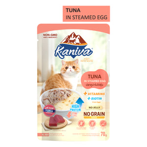 Kaniva Tuna in Steamed Egg Cat Food 70g Pouch