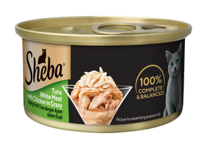 Sheba® Tuna White Meat With Chicken In Gravy 85gm