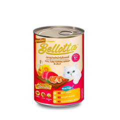 Bellotta Cat Canned Food Real Tuna Topping Shrimp In Jelly 400gm