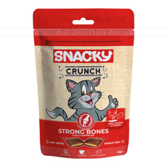 Snacky Crunch Dry Cat Treat Strong Bones with Chicken & Cheese 60gm